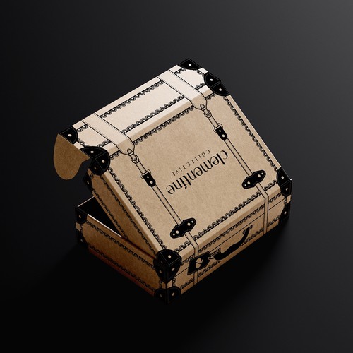 Designs Design a shipping box that looks like vintage luggage for