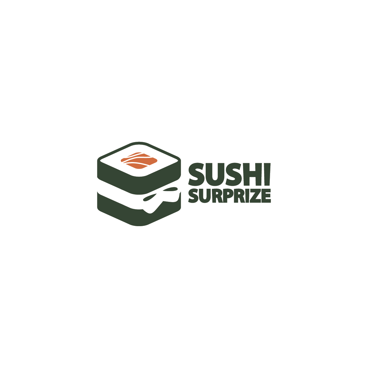 Sushi bar logo with the title 'Sushi Surprise - Take part in launching a new concept restaurant!'