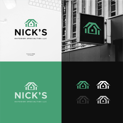 Professional contracting company logo Design by casign