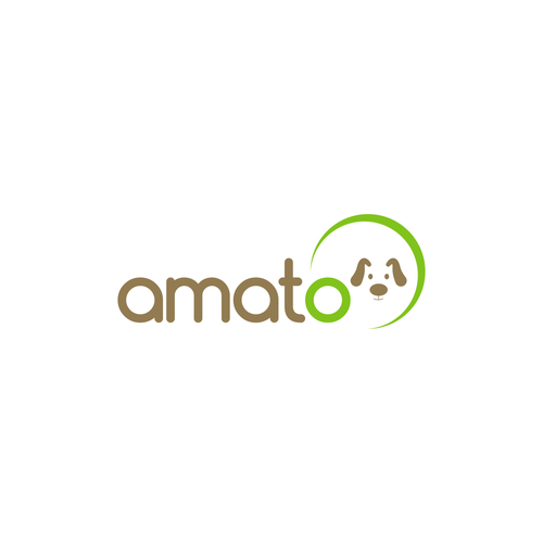 AMATO modern/luxury dog bed logo Design by Fleksograf