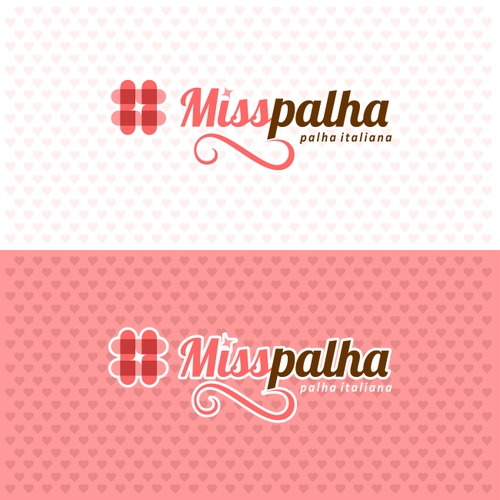 "Create the logo for #MISSPALHA, delicious chocolat sweet!/ Crie o logo para a #MISSPALHA, palhas italianas deliciosas" winning Logo & hosted website