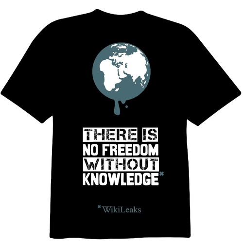 New t-shirt design(s) wanted for WikiLeaks Diseño de debatable reality