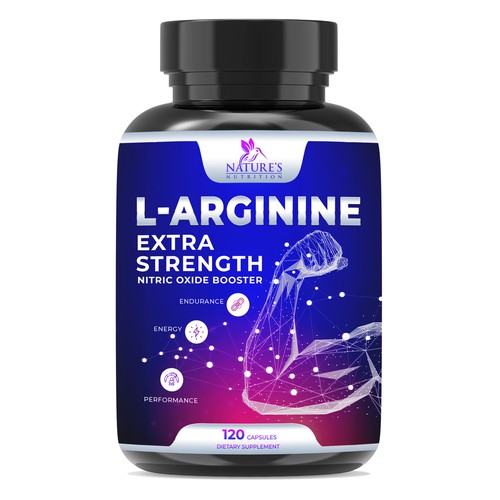 Powerful L-Arginine Capsules Design Needed for Nature's Nutrition Design by EsoWorld