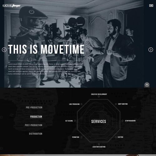 Video Production Company Website // Simplistic Design Design por NiCanᵀᴹ