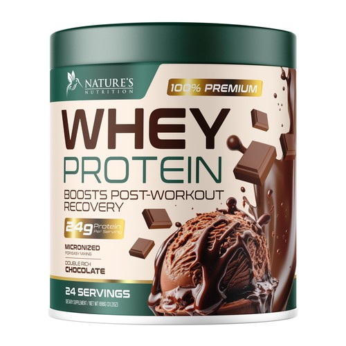 Diseño de Tasty Whey Protein Chocolate Design Needed for Nature's Nutrition de UnderTheSea™