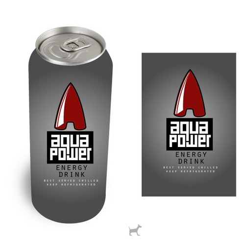 AQUAPOWER ENERGY DRINKS Design by jon whelan