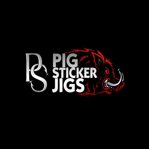 Pig Sticker Jigs/ Fishing Hooks for the Serious Angler. Design by brint'X