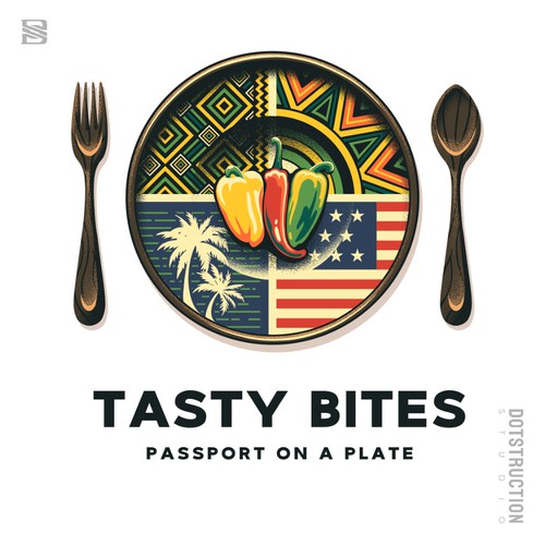 Design a Bold, Soulful Logo for Tasty Bites – Caribbean Meets Southern Comfort Design by Dotstruction Studio