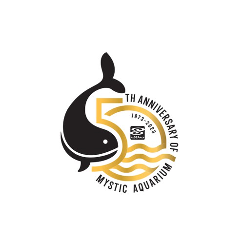 Mystic Aquarium Needs Special logo for 50th Year Anniversary Diseño de Congrats!