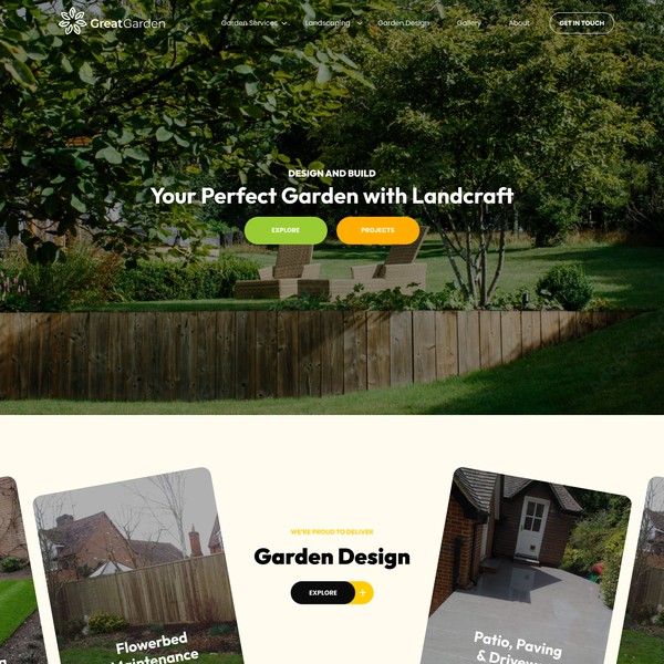 Garden Website design