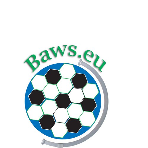 Global football (soccer) logo - baws.eu Design by Miles Llogan