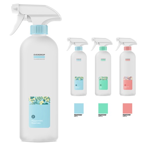 Diseño de Premium Spray Bottle and Packaging for Cleaning Supplies de gs-designs