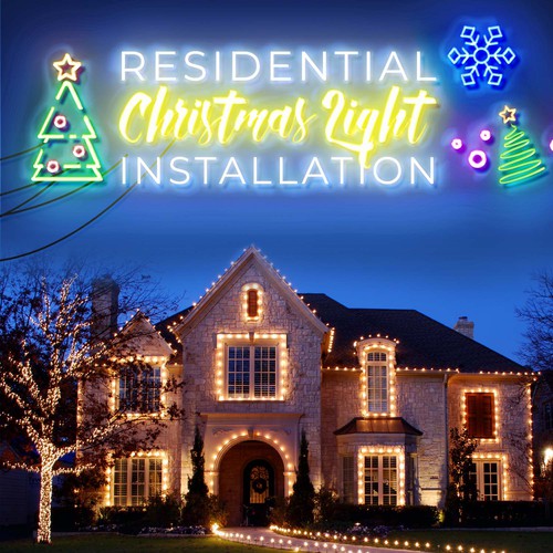 Flyer for Christmas Lighting Design by Kosmos Creatives