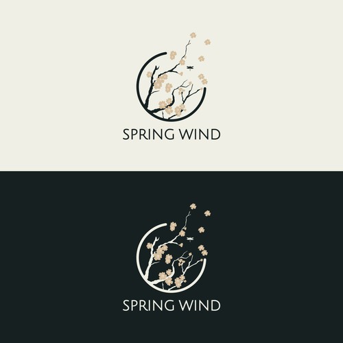 Spring Wind Logo Diseño de mervelcin