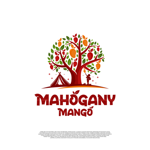 Mahogany Mango, Glow in the Dark Supplies, Festival, Glamping/Camping and Kids Room Fun Market Design by Enigma Graphic™