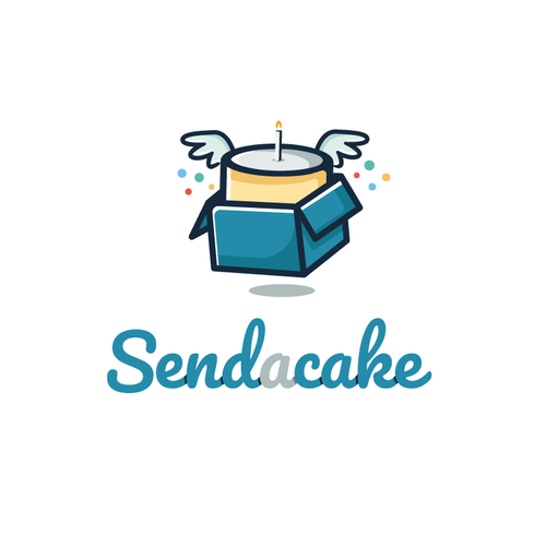 Send A Cake needs a gorgeous fun logo Design by Emmevi_design