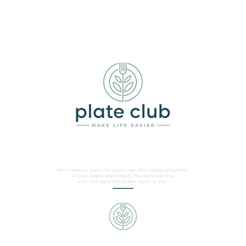 "I created the first paper plate subscription company logo!" - Your next claim to fame Design by D Better Design