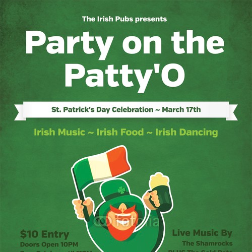 Create the next design for TicketPrinting.com St Patrick's Day POSTER & EVENT TICKET Design von Andy Wilkinson