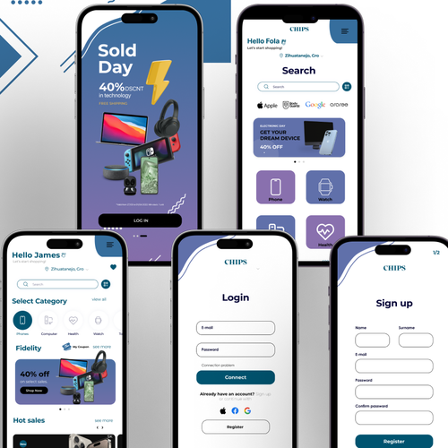 E-commerce Mobile UI/UX Design by FCPDesign