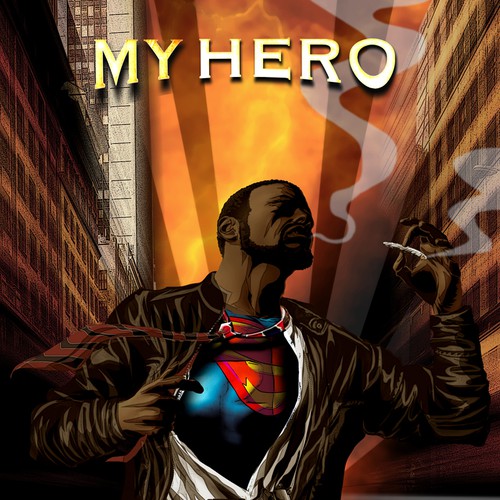 Create a Superhero graphic novel cover for a dramatic novel Design réalisé par buzzart