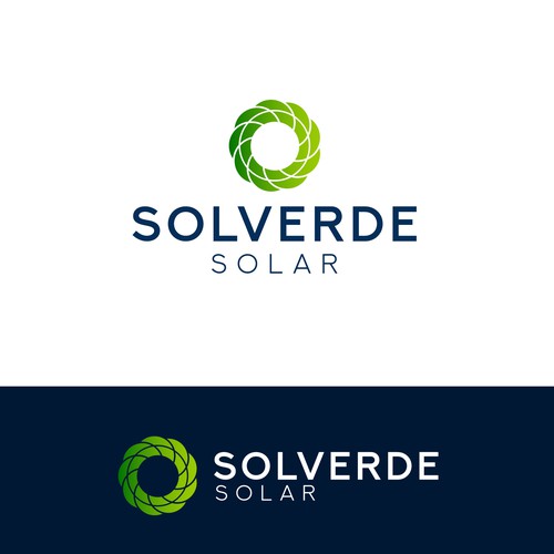 Clean logo for solar company Design by Afterglow Studio