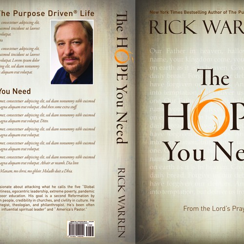 Design Rick Warren's New Book Cover Réalisé par logicbox
