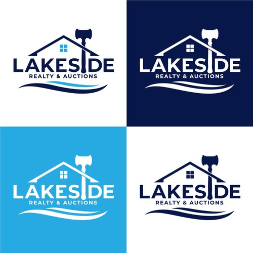 "Lakeside Realty & Auctions" winning Logo & hosted website