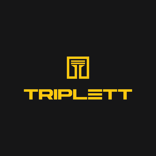 Triplett logo that is working it's way from the basement to the top floor suite! Design by abdulluqmanatwork