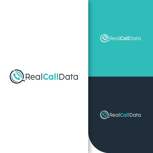 real call data logo Diseño de rzaltf
