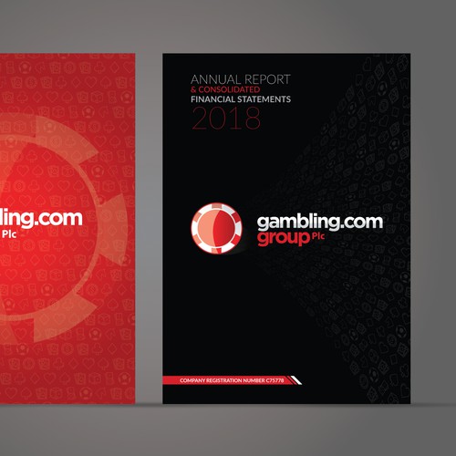 Annual Report Cover for Gambling.com Group Design by (VEER)