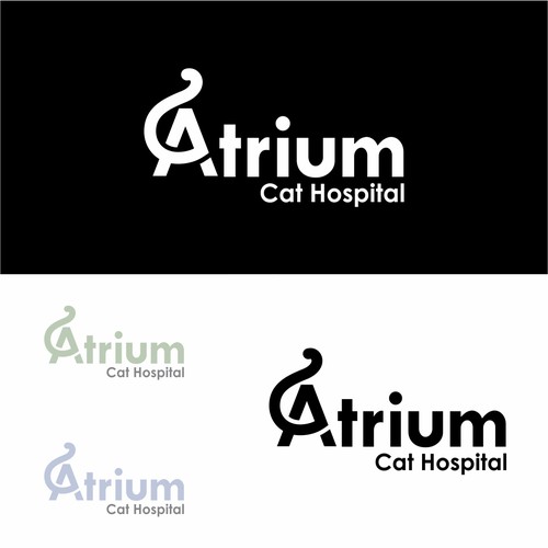 Design a professional but unconventional logo for new cat only veterinary practice Design by Ikan Tuna