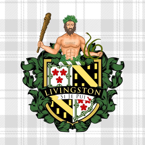 Livingston Family Crest/Coat of Arms Redesign Design by BryantP