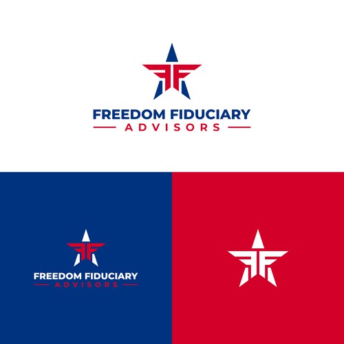 Investment company breaking away from corporate interest looking for fresh patriotic logo. Design by megawon®