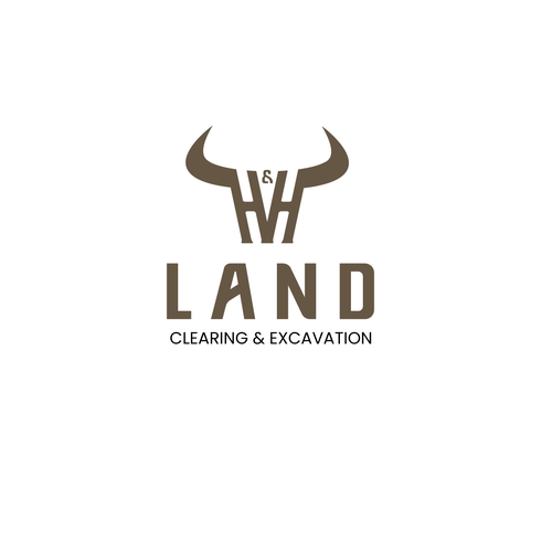 LOGO AND LETTER HEAD FOR H&H LAND CLEARING AND EXEXCAVATION Design by Good Lady2