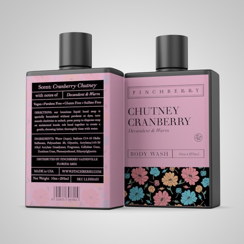 Create body wash label for large bath and body company Design by Pice Wilf