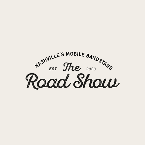 Retro Script Logo for "The Road Show" Design by nu eidee