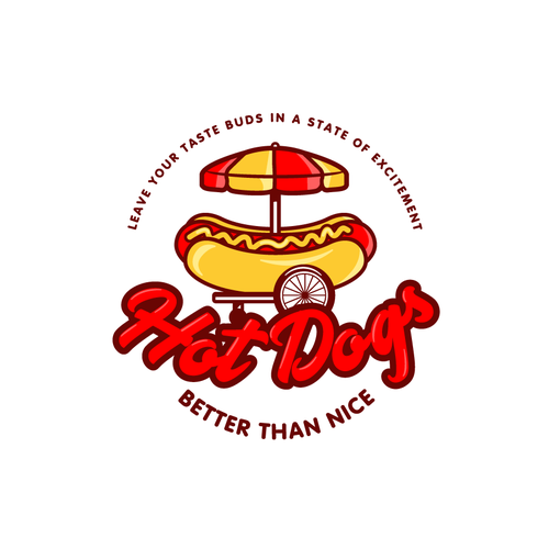 Design di 99 Days of Design - NYC Hot Dog Stand Needs A Traditional, Bold and Colourful Logo Design di Luel