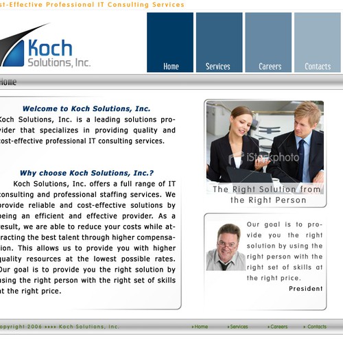 $500.00 Website template (Design only) Design by ionut_brasov