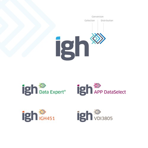 Redesign / Relaunch: Digital data processing Brand incl. sub-brands Design by Reinhardt