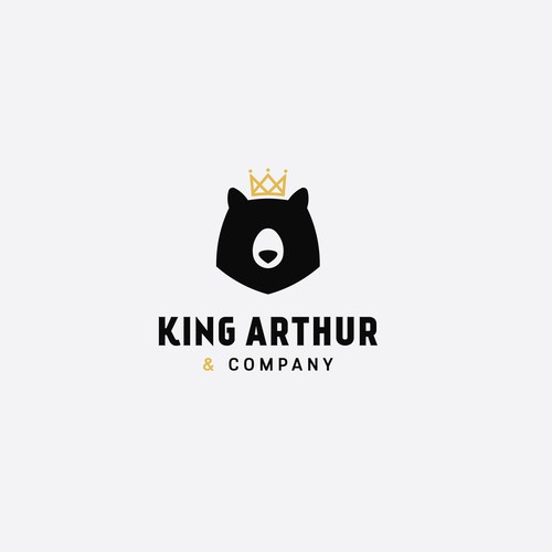 Need an iconic bear logo for King Arthur & Company. Design by axan