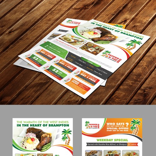 Flyer Design For Caribbean Restaurant Small Business Postcard Flyer Or Print Contest 99designs