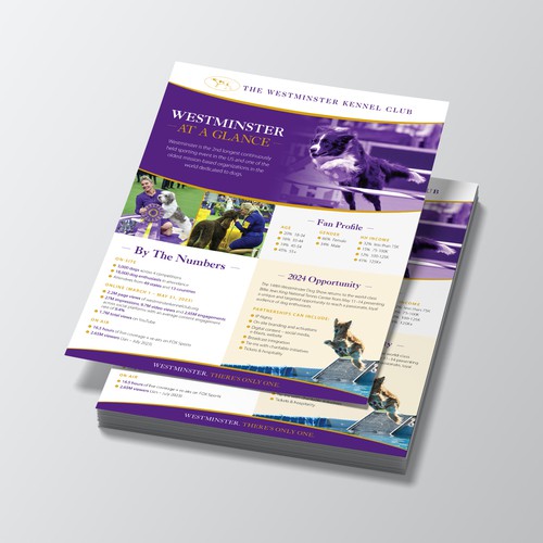 Design a Highlight Sheet for the iconic Westminster Kennel Club Dog Show! Design by Jordon