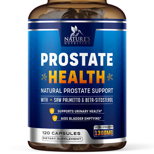 Nature's Nutrition needs a Men's Prostate Health product label Design by ZAKIGRAPH ®