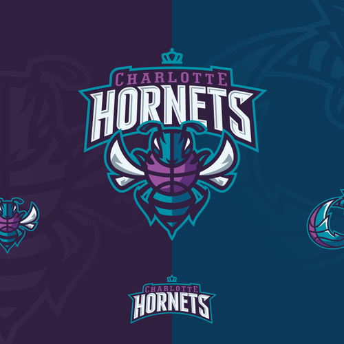 Community Contest: Create a logo for the revamped Charlotte Hornets! Design by pixelmatters