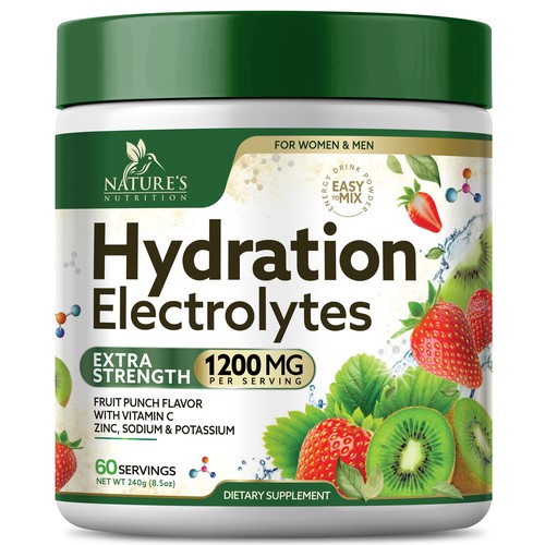 Hydration Electrolytes Design Needed for Nature's Nutrition Design by Black-Pepper
