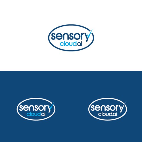 High tech logo for cloud computing company. Design by froxoo