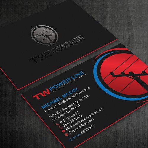 Business Card for a high voltage company Design by Felix SH