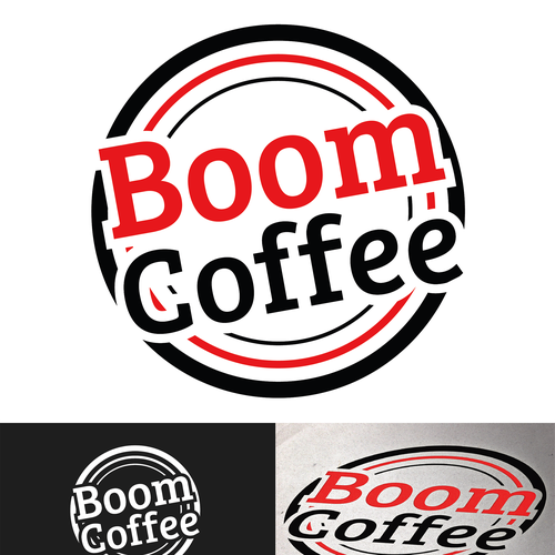 logo for Boom Coffee Design by Bresquilla