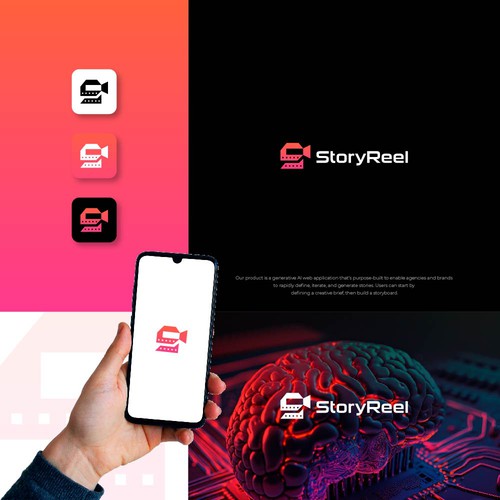 Generative AI storytelling service for creative agencies and brands Design by pixelamazers