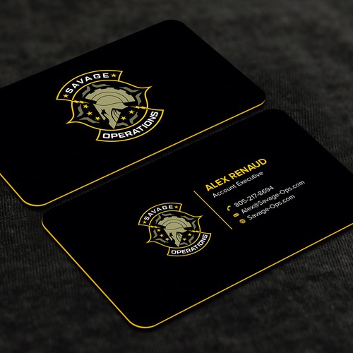 Business Card & Letterhead for Armed Security Agency Design by CurveSky™ ☑️